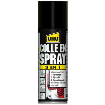 UHU  A&eacute;rosol de 200 ml de colle 3 en 1