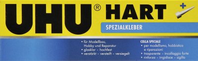 UHU  colle sp&eacute;ciale hart, contient du solvant, tube de 35 g