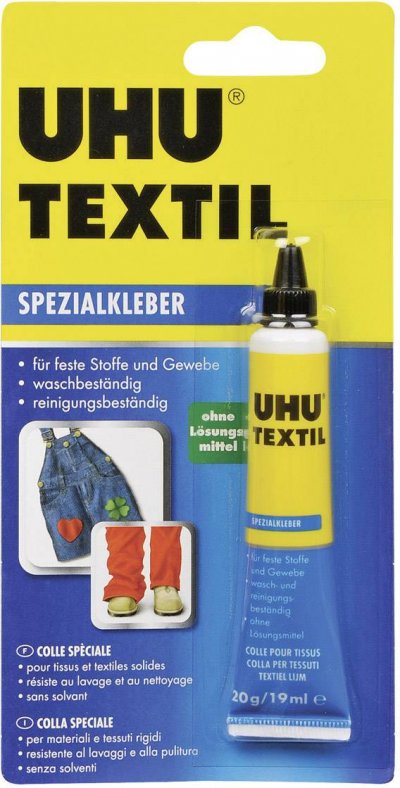 GENERIQUE UHU Colle sp&eacute;ciale pour textiles, 20&nbsp;g en tube 48665