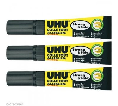 UHU  Strong and Safe minis gel 3x1g