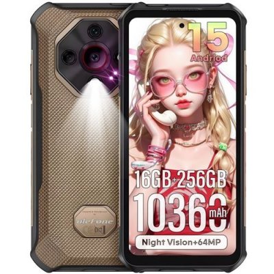 ULEFONE  Armor X16 Pro T&eacute;l&eacute;phone Portable Incassable 5G 16Go+256Go 6.56"" NFC/GPS Or