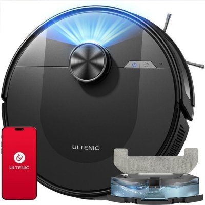 ULTENIC  - D1O - Aspirateur robot laveur - Navigation de lds - 120 mins d'Autonomie - 4000Pa