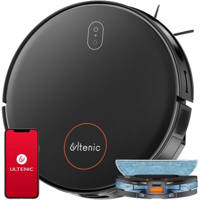 ULTENIC  D6s robot aspirateur, 3000pa, 110 min, vibration sonique, navigation intelligente 