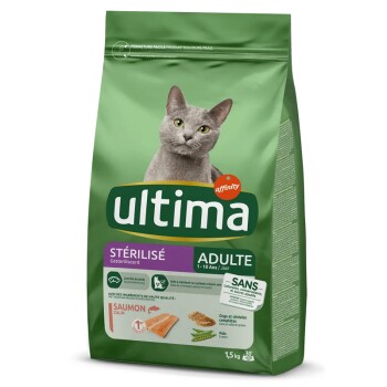 ULTIMA  cat Caisse saumon st&eacute;rilis&eacute;e - 1,5kg x lot de 4