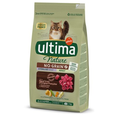 AFFINITY ULTIMA ULTIMA Croquettes au boeuf pour chats st&eacute;rilis&eacute;s adulte - 1.1 kg