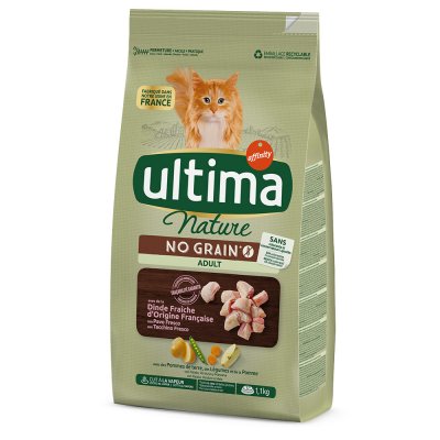 AFFINITY ULTIMA Ultima Croquettes Nature No Grain pour Chat Adult Dinde, 1,1Kg