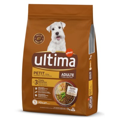 AFFINITY ULTIMA Ultima Nourriture s&egrave;che pour Chiens, Petits Adultes, Poulet, 7 kg