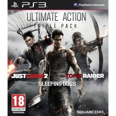 Ultimate action triple pack : just cause 2 + sleeping dogs + tomb raider [import anglais]