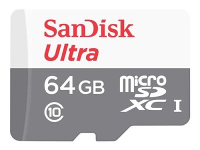 SANDISK Ultra - Carte m&eacute;moire flash - 64 Go - Class 10 - microSDXC UHS-I