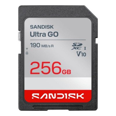 SANDISK Ultra GO - Carte m&eacute;moire flash - 256 Go - Video Class V10 / UHS-I U1 - SDXC UHS-I