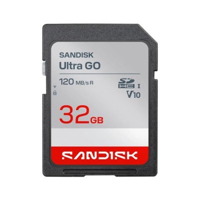 SANDISK Ultra GO SDHC 32Go Carte SD SDHC 120MB/s UHS-I V10 SDSDUGN-032G-GN6IN