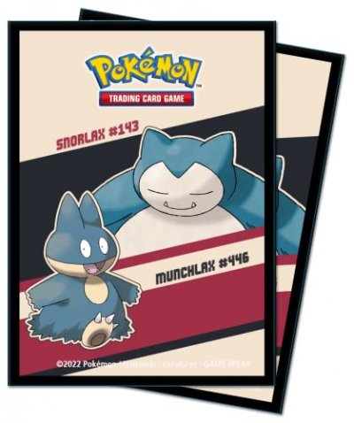 ULTRA PRO  - 65 Prot&egrave;ge-Cartes (Sleeves) Pok&eacute;mon - Ronflex & Goinfrex ()