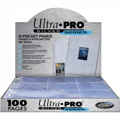 ULTRA PRO  - 9-card pages platinum '11 hole' - display 100 pces