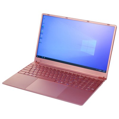YONIS Ultrabook Windows 10 FHD 15.6 Pouces Ordinateur Portable 4Core 12+128Go Rose