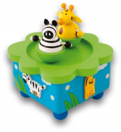 ULYSSE  Couleurs d'enfance - 3877 - Jouet de Premier Age - Boite &agrave; Musique Jungle