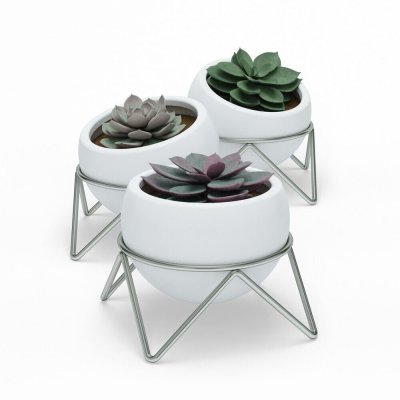 UMBRA  1013191-670 D&eacute;coration Murale, Blanc/Nickel,