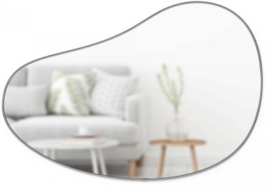 UMBRA  Hubba - Miroir avec finition m&eacute;tallique, 61 cm, Titane