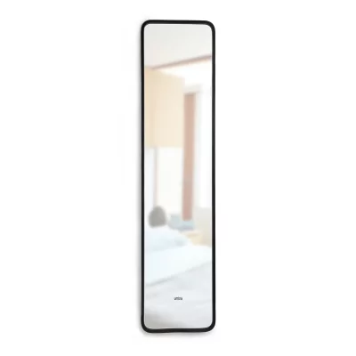 UMBRA  - Miroir rectangulaire contour en caoutchouc mat