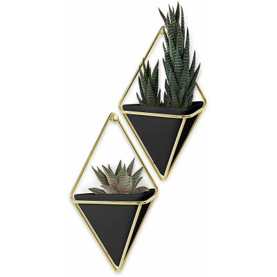 UMBRA  - Support &agrave; plantes mural Trigg (Lot de 2) - Noir