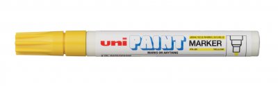 UNIBALL UNI-BALL Lot de 12 Marqueur permanent PAINT PX-20, jaune