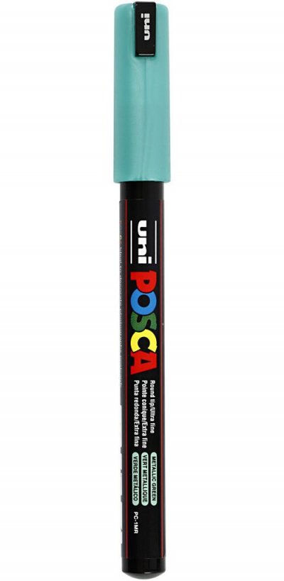 POSCA Uni-Ball Marqueur Peinture &Agrave; L'eau  Pc-1mr Vert M&eacute;tal 1 Unit&eacute;(S)