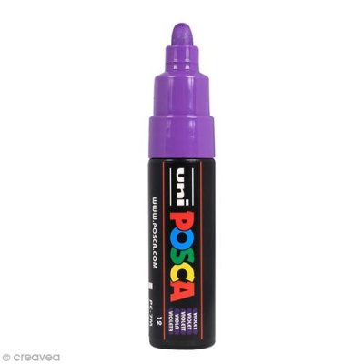  Uni-Ball Marqueur Pointe Large Conique Pc7m Vt Violet