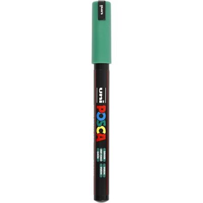 POSCA UNI-BALL Marqueur Pte calibr&eacute;e extra-fine  PC1MR 0,7mm Vert Fonc&eacute;