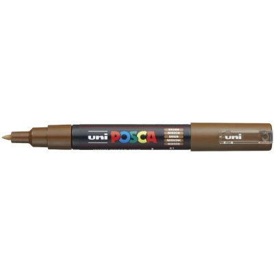 UNI BALL UNI-BALL Marqueur Pte conique extra-fine POSCA PC1MC 0,7 - 1mm Marron