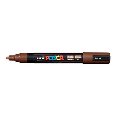 POSCA UNI-BALL Marqueur Pte conique moyenne  PC5M 1,8-2,5mm Marron
