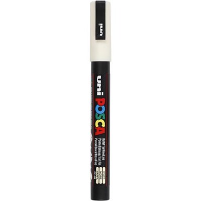 POSCA Uni-Ball  - 1 marqueur pointe fine conique ivoire
