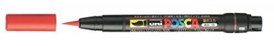 POSCA Uni-Ball Stylo-Pinceau Peinture &Agrave; L'eau brush Rouge