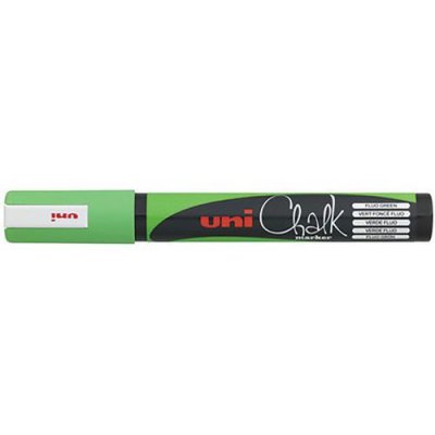  Uni-ball uni-ball marqueur craie chalk pwe-5m, vert fluo noir