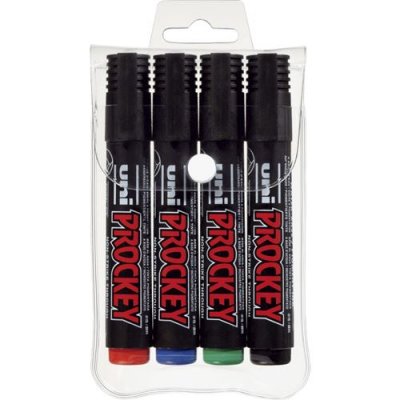 UNIBALL Uni Pin Lot De 4 Marqueurs - Prockey - Pointe Moyenne - Uni-ball