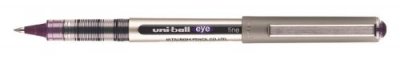 UNIBALL  Stylo Roller Eye Pointe M&eacute;tal Moyenne Encre Liquide Violet