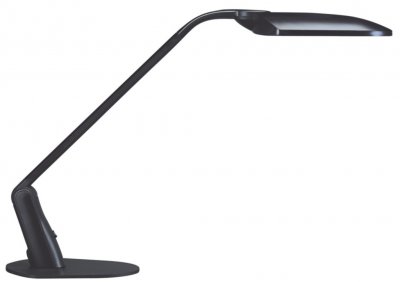 UNILUX  Lampe de bureau LED Duo, Puissance 2x5W, Dur&eacute;e 50 000h, Noir
