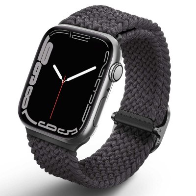 Uniq Aspen Bracelet Tresse Apple Watch 40 38MM Gris Granite