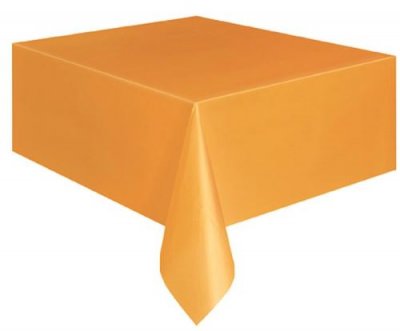 LES COTILLONS D ALSACE Unique Party 5097 - Nappe en Plastique Orange 2,74 m x 1,37 m