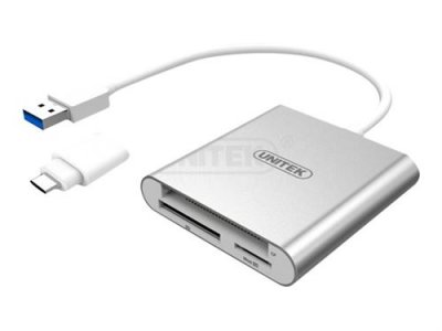 UNITEK  - Lecteur de carte - tout-en-un (SD, CF, microSD) - USB 3.0