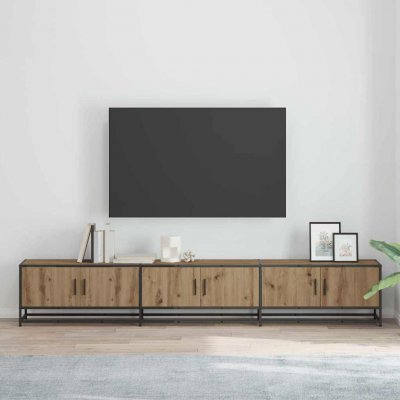 VIDAXL Unites Tv 240 X 35 X 41 Cm Ch&ecirc;ne Artisanal Bois D'ing&eacute;nierie 