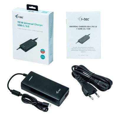 I TEC Universal Charger USB-C PD 3.0 + 1x USB-A 3.0 112W