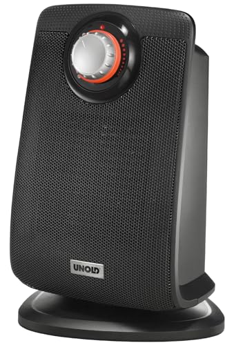 UNISEX Unold 86445 Ceramic Bathroom Heater Noir One Size / EU Plug