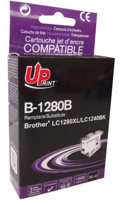 UPRINT  B-1280B 26ML Compatible Brother LC1280XL/LC1240BK) Noir