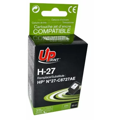 GENERIQUE UPrint H-27B - noir - remanufactur&eacute; - cartouche d'encre (alternative for: HP 27)