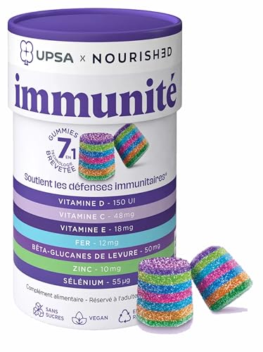 UPSA  x Nourished Gummies 7 en 1 Immunit&eacute;30 gummies