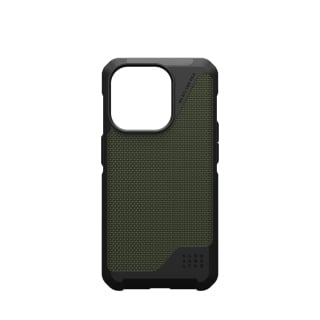 URBAN ARMOR GEAR  Metropolis LT MagSafe Coque arri&egrave;re Apple iPhone 15 Pro kevlar, olive