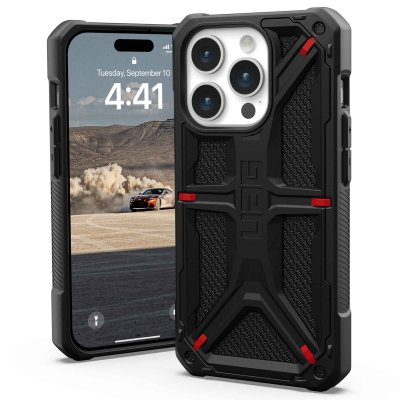 UAG Urban Armor Gear Monarch Coque arri&egrave;re Apple iPhone 15 Pro kevlar