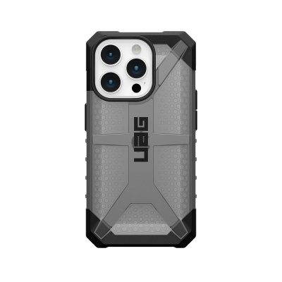 URBAN ARMOR GEAR  Plasma Coque arri&egrave;re Apple iPhone 15 Pro gris transparent