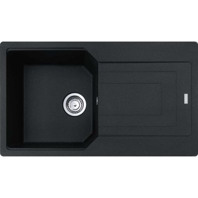 FRANKE Urban Evier de cuisine en Fragranit +, 860x500mm, Egouttoir r&eacute;versible, Onyx (UBG611-86ON)
