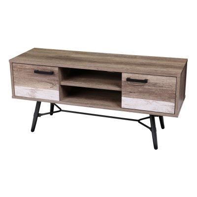 URBAN LIVING  - Meuble de TV Brooklyn - 120 x H. 55 cm - Marron