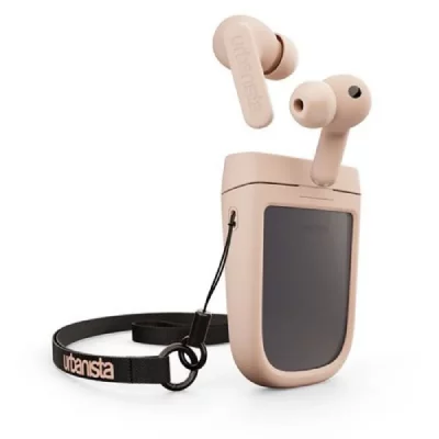URBANISTA  - phoenix - solar charging in-ear headphones - desert rose